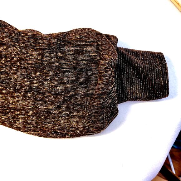 Shelby Nites Womens Evening Midi Dress 8 Metallic Retro 80s 90s Y2K Grandma Mom - Picture 4 of 8